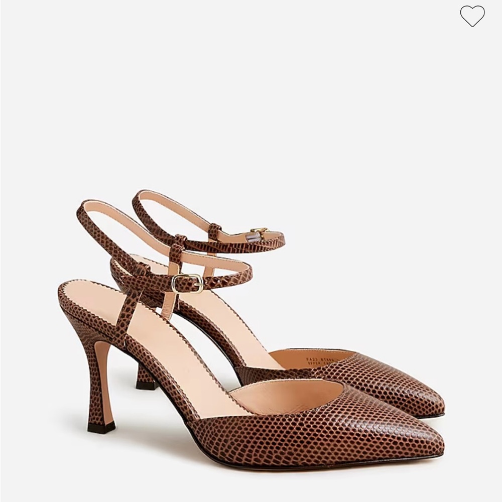 J. Crew Collection Elsie Embossed Pump - Bridgeport Brown